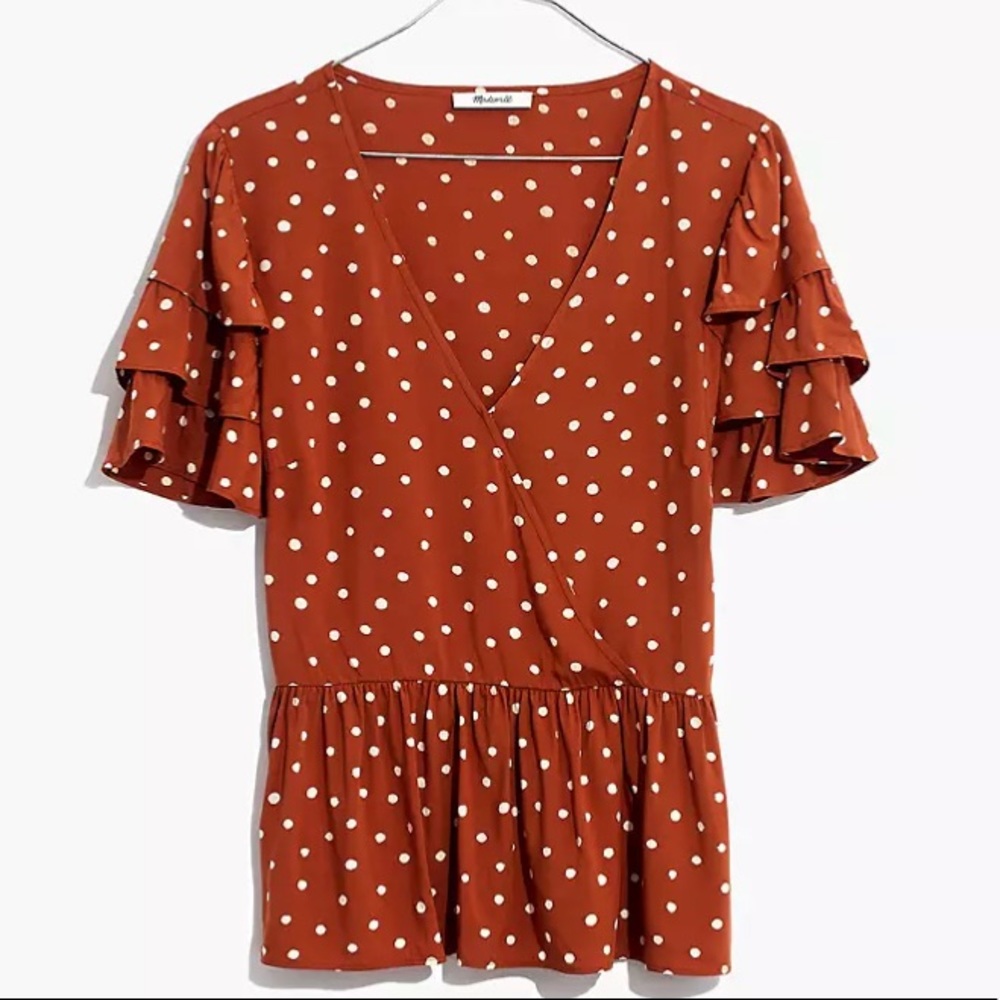Polka dot blouse